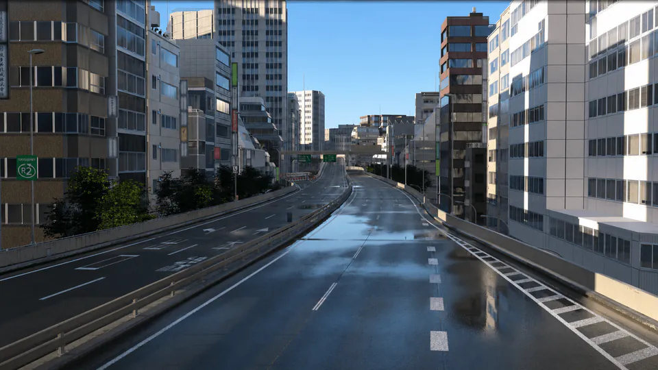 Track view of Tokyo Expressway – South Counterclockwise